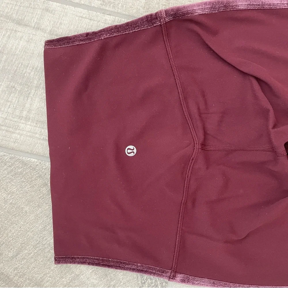 Lululemon Align Super High Rise Crop Velvet Stripe Leggings Size 4 W6bbrs